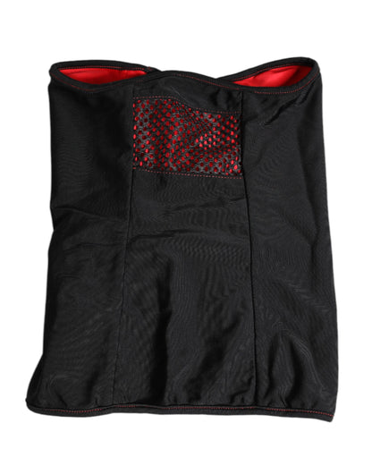 Dolce &amp; Gabbana Svart Nylon Stickad Halsduk Balaklava