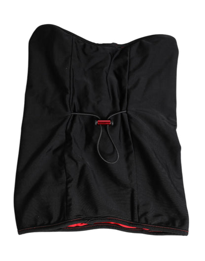 Dolce &amp; Gabbana Svart Nylon Stickad Halsduk Balaklava
