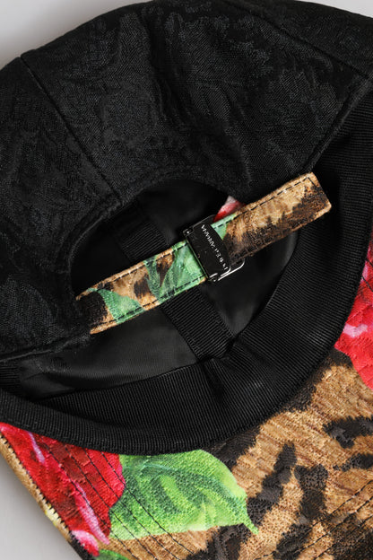 Dolce &amp;amp; Gabbana Flerfärgad DG-logotyp med 6 paneler i basebollkeps