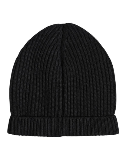 Dolce &amp;amp; Gabbana Svart Kashmir Stickad Vintermössa