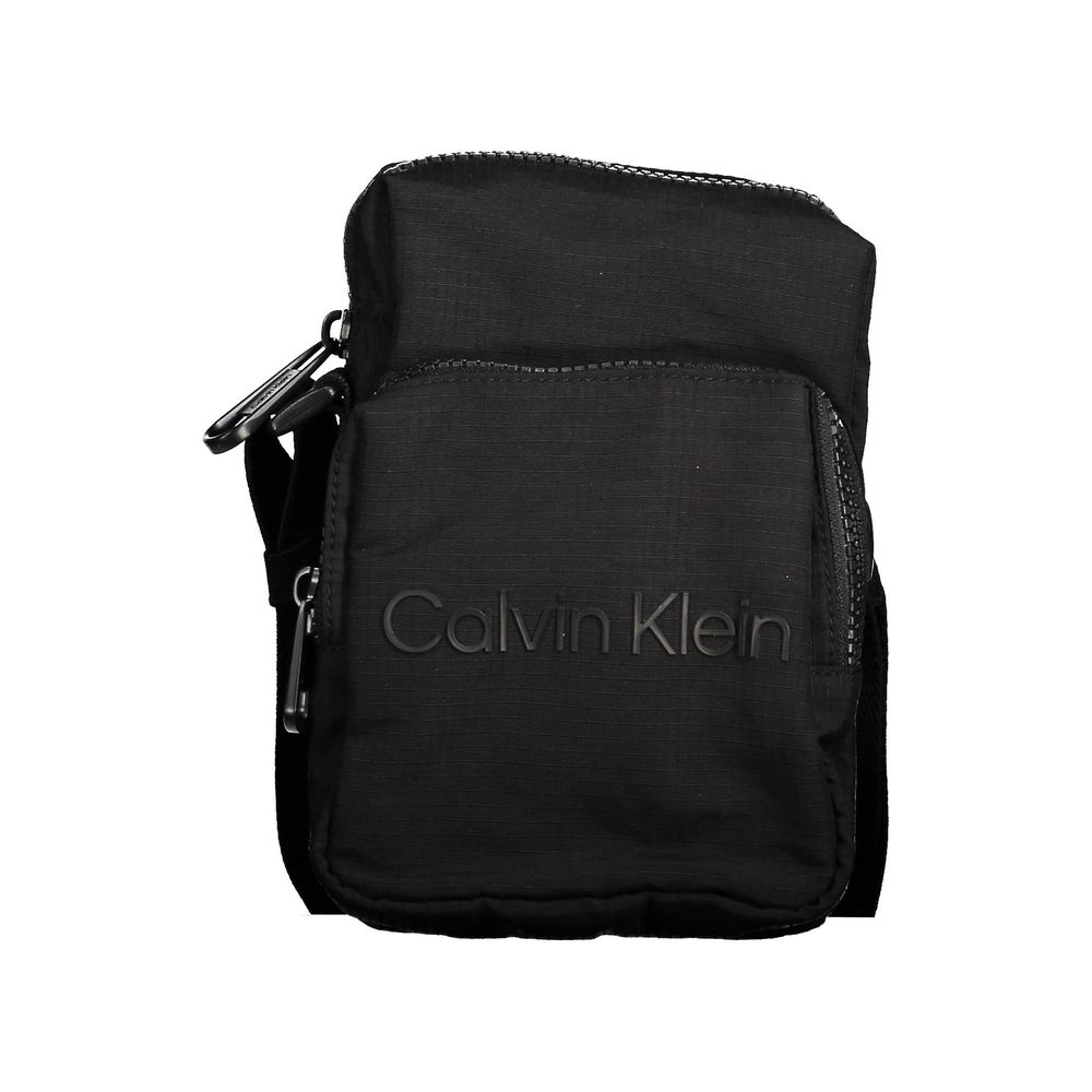 Calvin Klein svart nylon herr axelväska