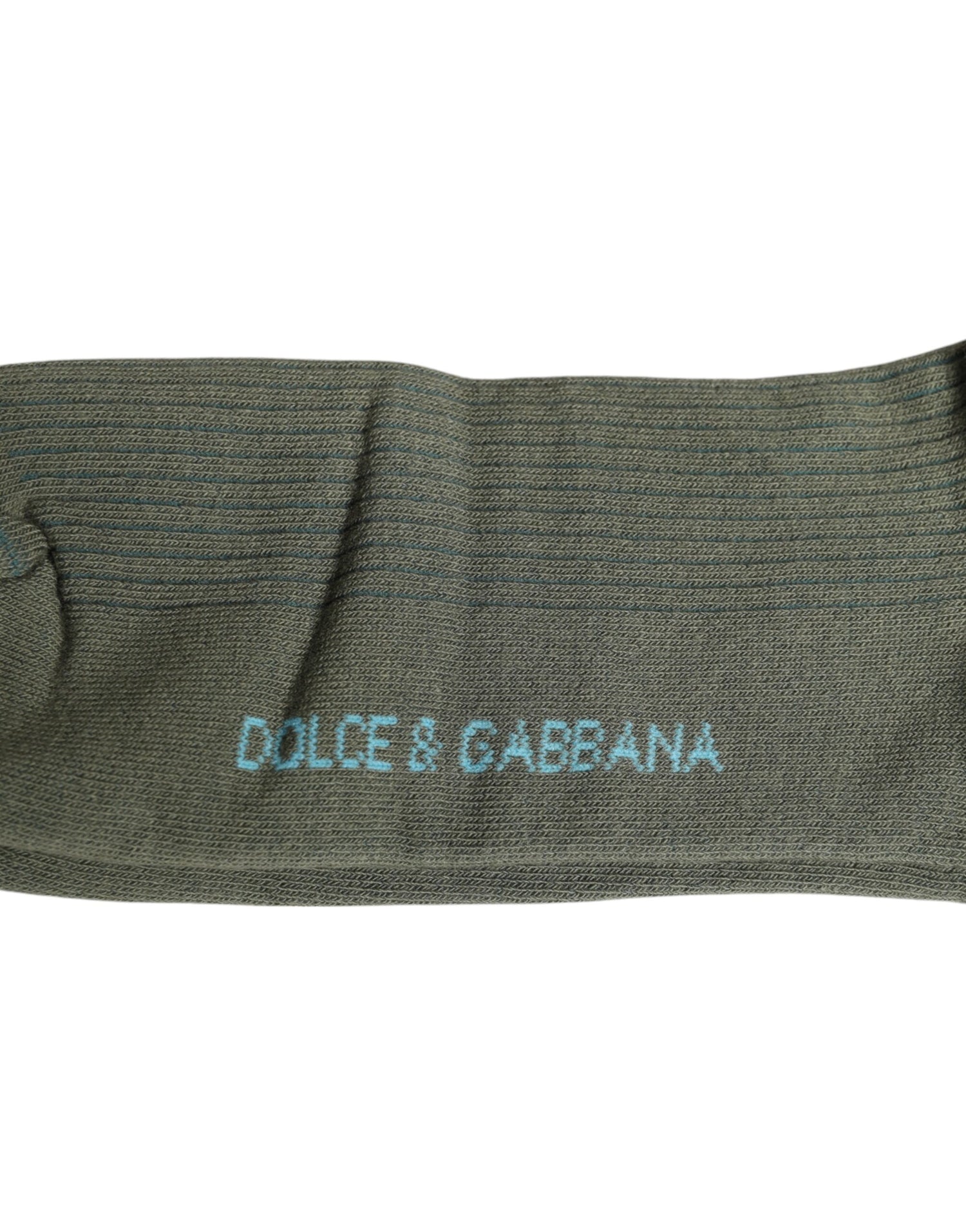 Dolce &amp;amp; Gabbana Grå Bomull DG Bear Mid Calf Strumpor
