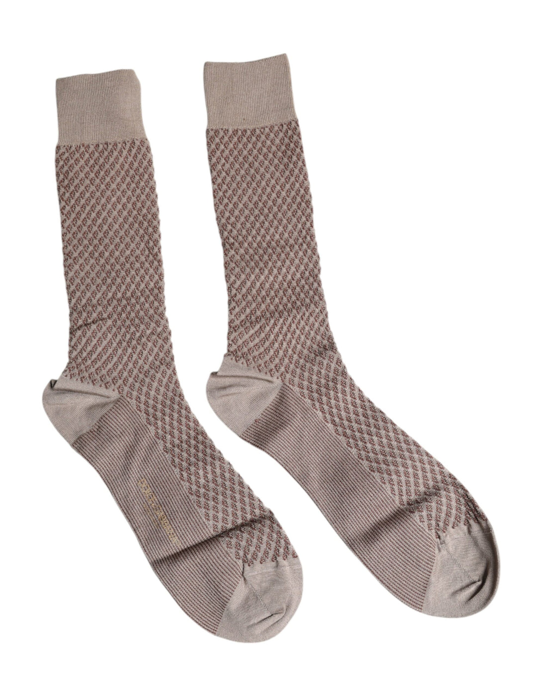 Dolce &amp;amp; Gabbana Bruna Enfärgade DG Logo Mid Calf Herrstrumpor