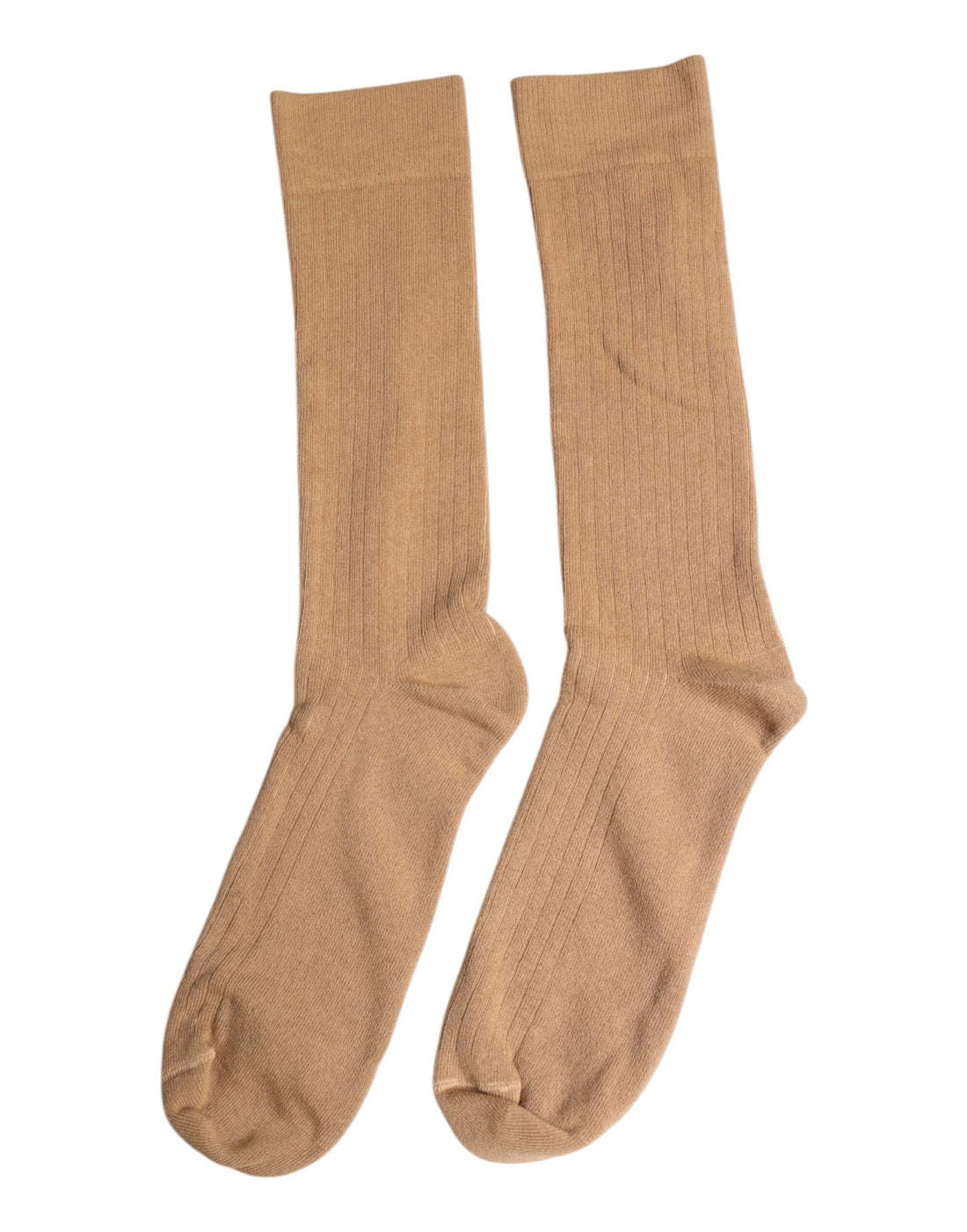 Dolce &amp;amp; Gabbana Bruna Enfärgade Bomullsstrumpor Till Herr, Mid Calf