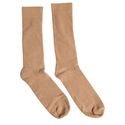 Dolce &amp;amp; Gabbana Bruna Enfärgade Bomullsstrumpor Till Herr, Mid Calf