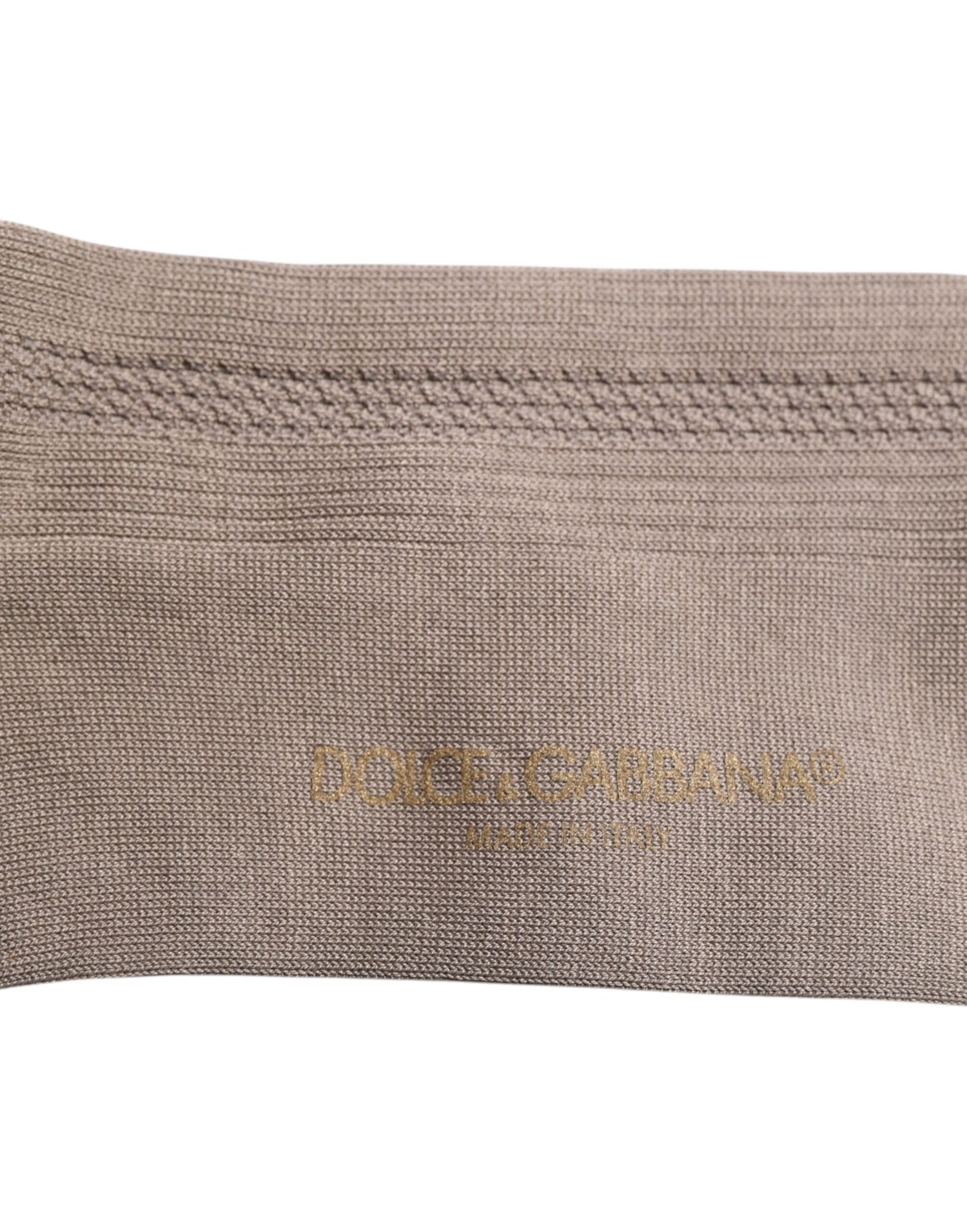 Dolce &amp;amp; Gabbana Bruna Bomulls Stretchiga Vadstrumpor Med Logotyp