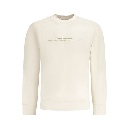 Calvin Klein Beige bomullströja för män