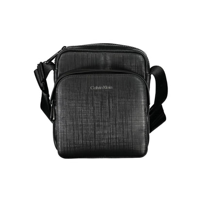 Calvin Klein elegant svart axelväska med kontrasterande detaljer
