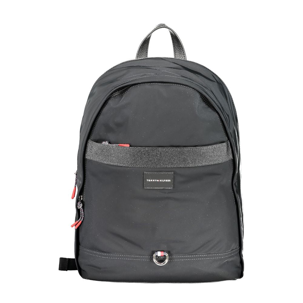 Tommy Hilfiger svart polyesterryggsäck