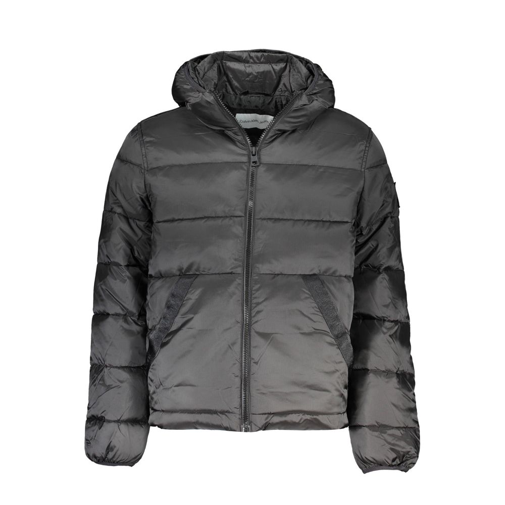 Calvin Klein Sleek herrjacka med huva och kontrastdetaljer