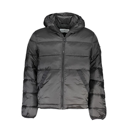 Calvin Klein Sleek herrjacka med huva och kontrastdetaljer