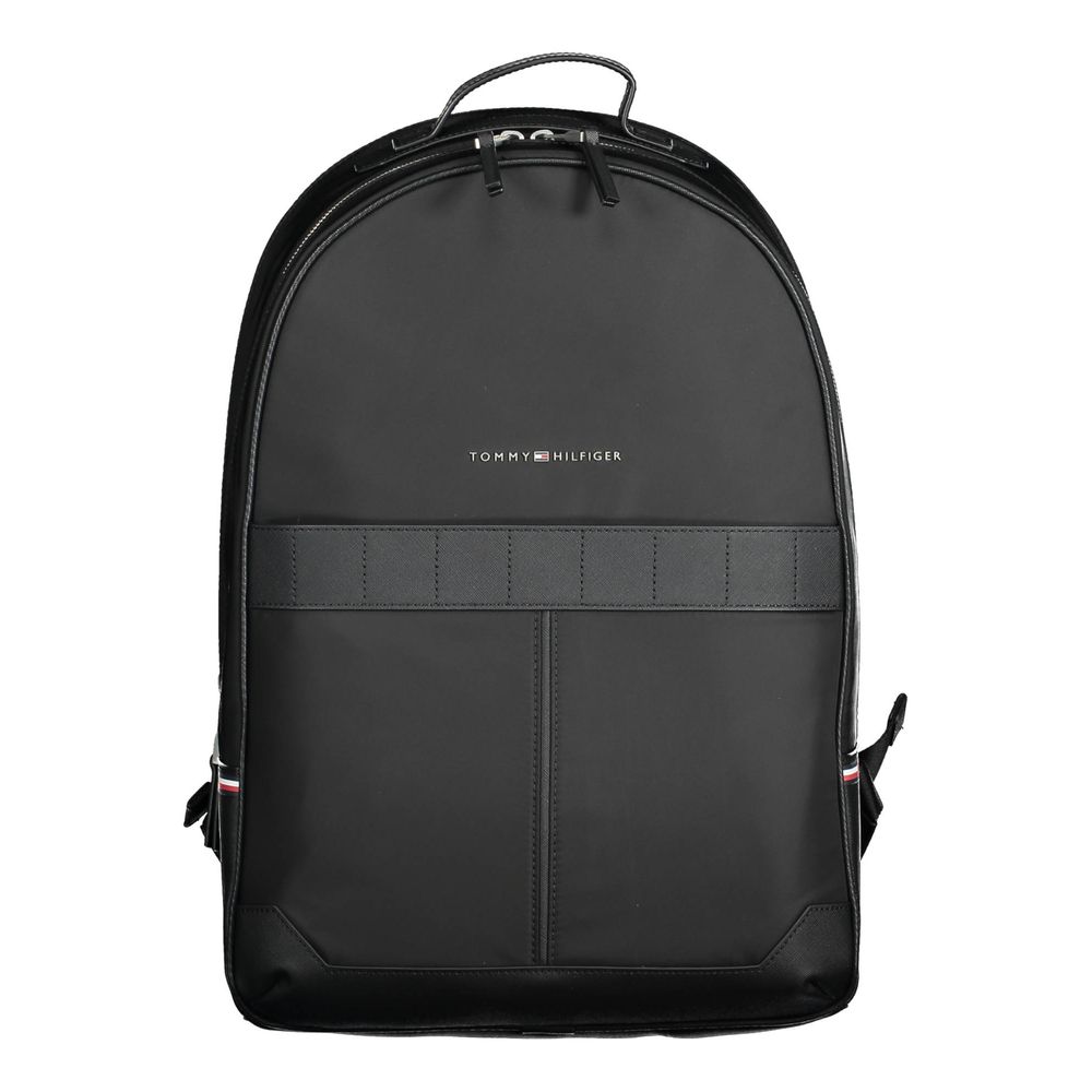 Tommy Hilfiger svart polyesterryggsäck för män