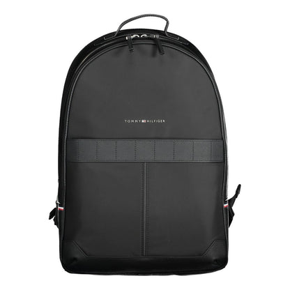 Tommy Hilfiger svart polyesterryggsäck för män
