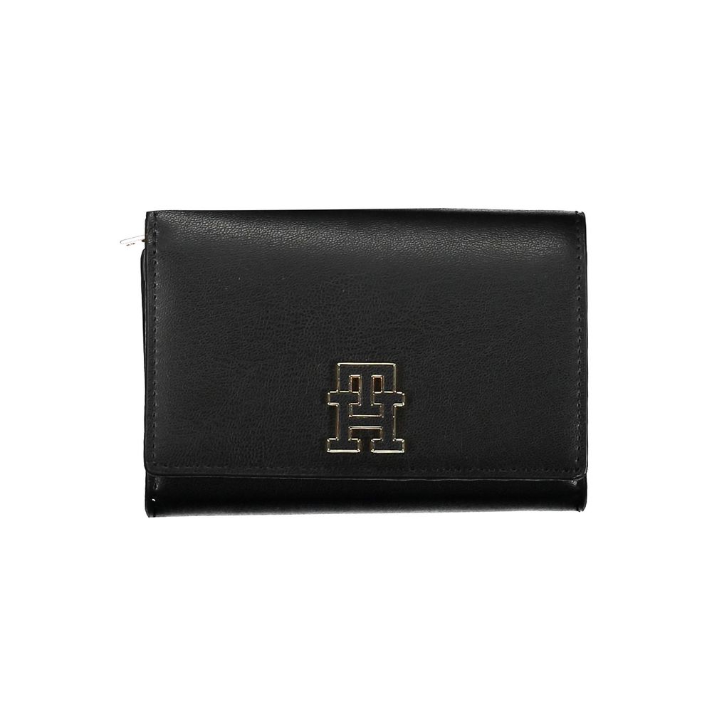 Tommy Hilfiger svart polyetenplånbok för kvinnor