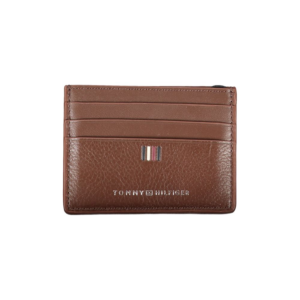 Tommy Hilfiger Sleek Läderkortshållare med Kontrastdetaljer