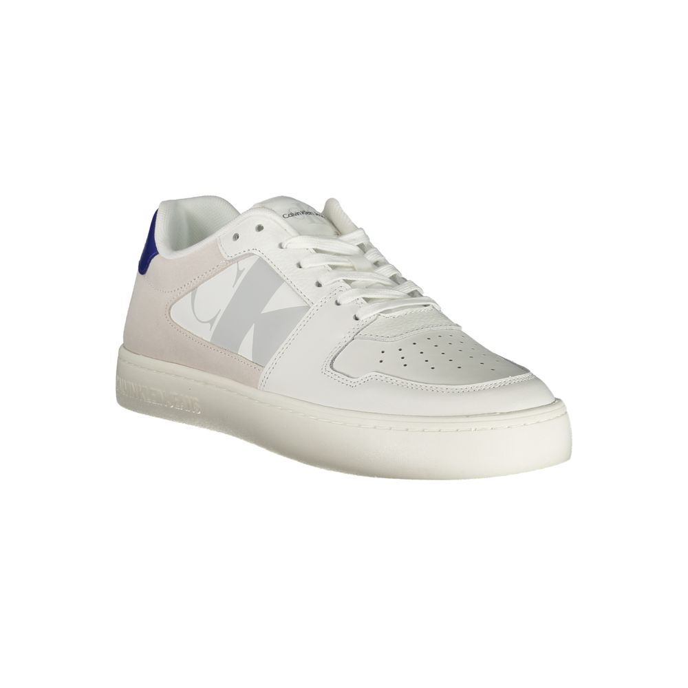 Calvin Klein Vita Läder Herr Sneaker