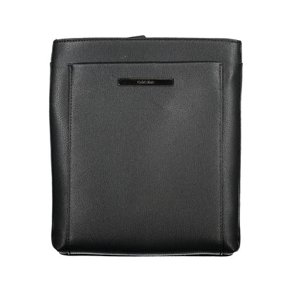 Calvin Klein elegant svart axelväska med kontrasterande detaljer
