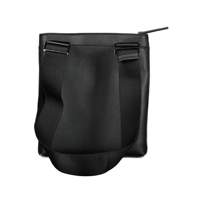 Calvin Klein elegant svart axelväska med kontrasterande detaljer