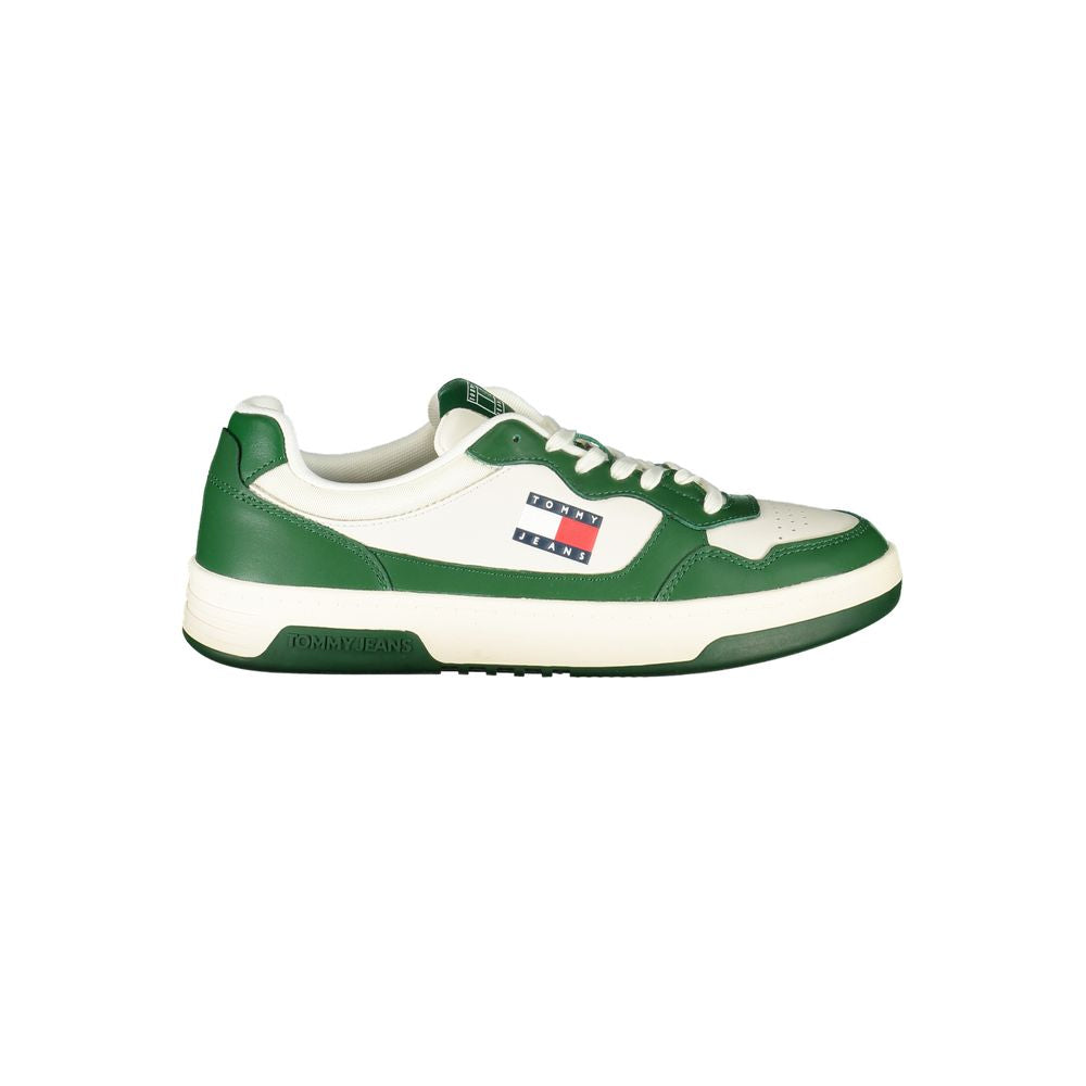 Tommy Hilfiger Vita Läder Herr Sneaker