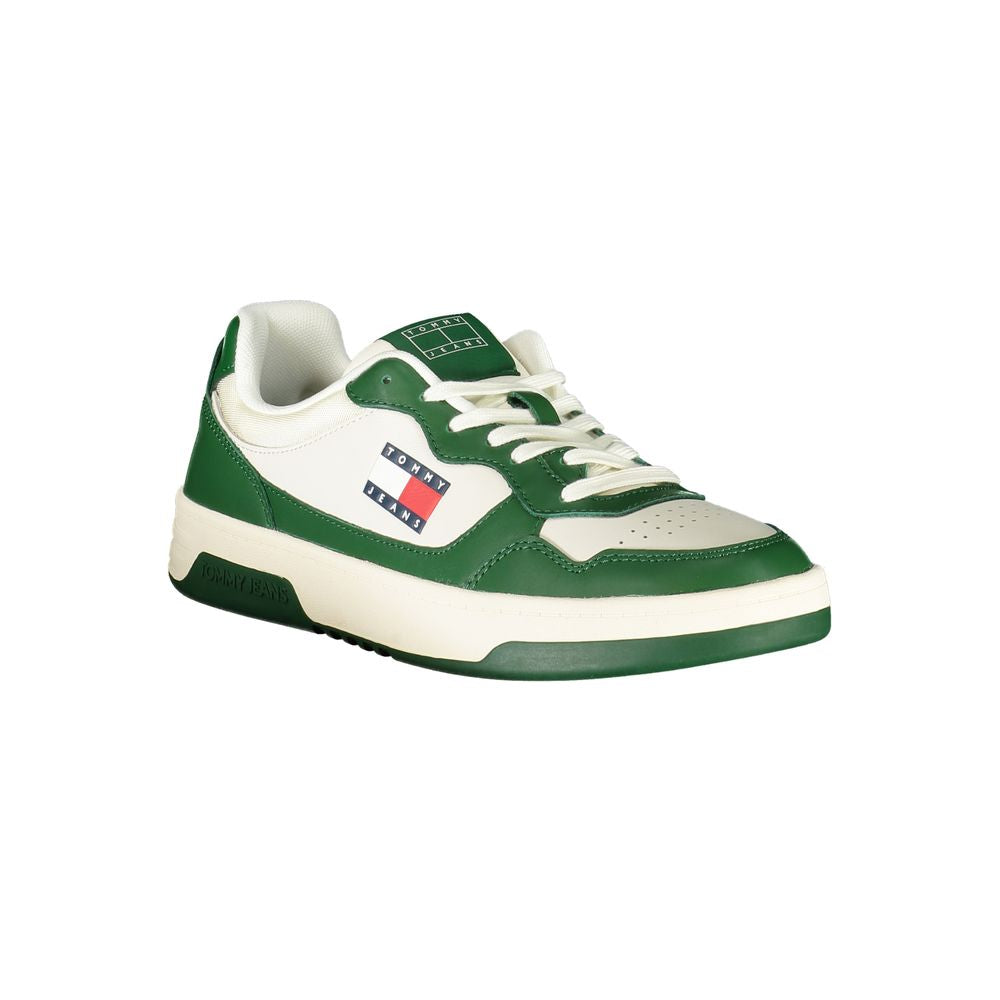 Tommy Hilfiger Vita Läder Herr Sneaker