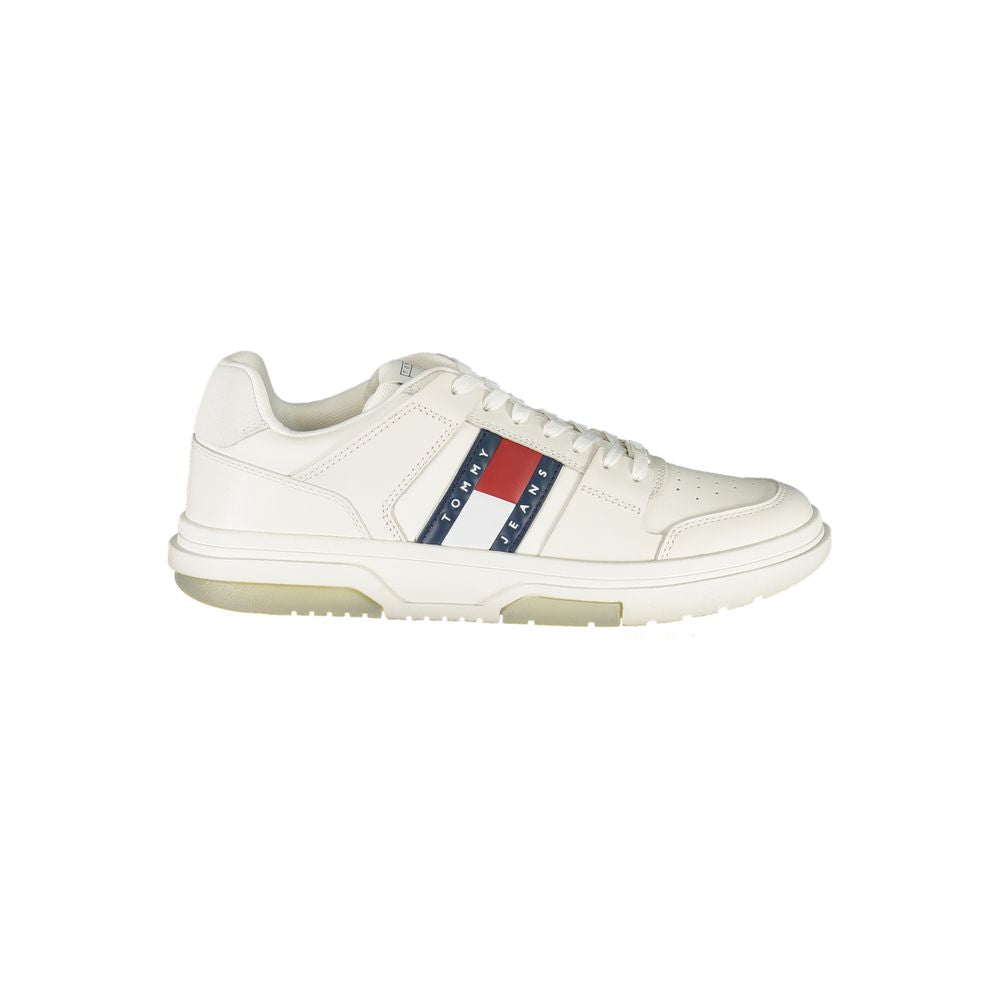 Tommy Hilfiger Vita Läder Herr Sneaker