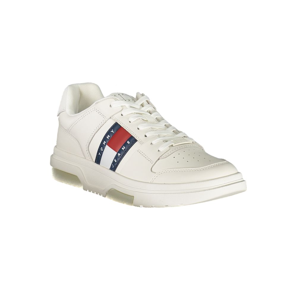 Tommy Hilfiger Vita Läder Herr Sneaker