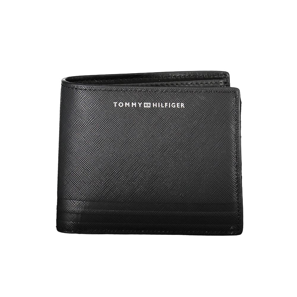 Tommy Hilfiger svart läderplånbok för män