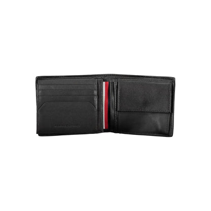 Tommy Hilfiger svart läderplånbok för män