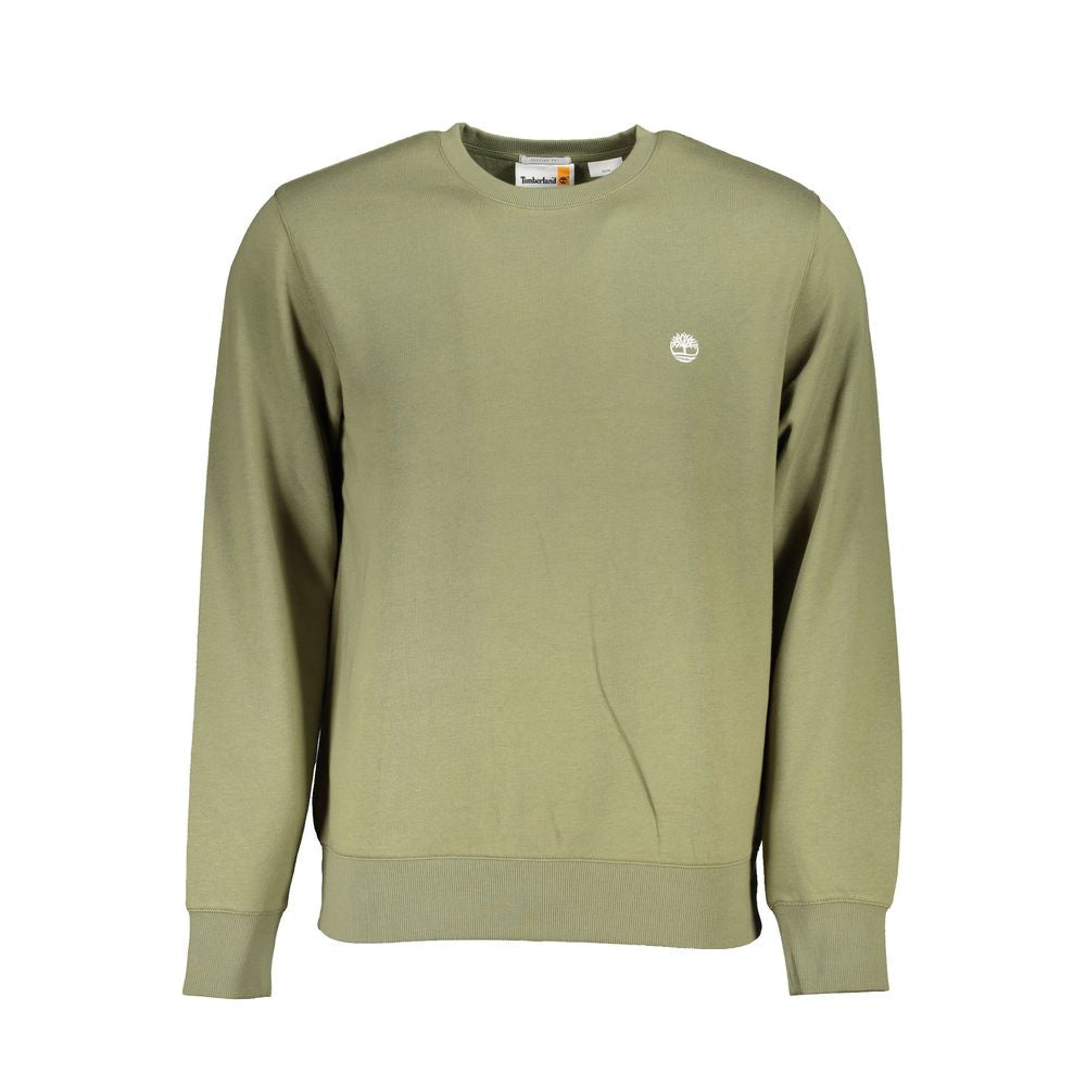 Timberland Klassisk Grön Fleece-tröja med Rund Hals