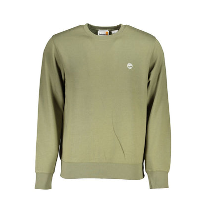Timberland Klassisk Grön Fleece-tröja med Rund Hals