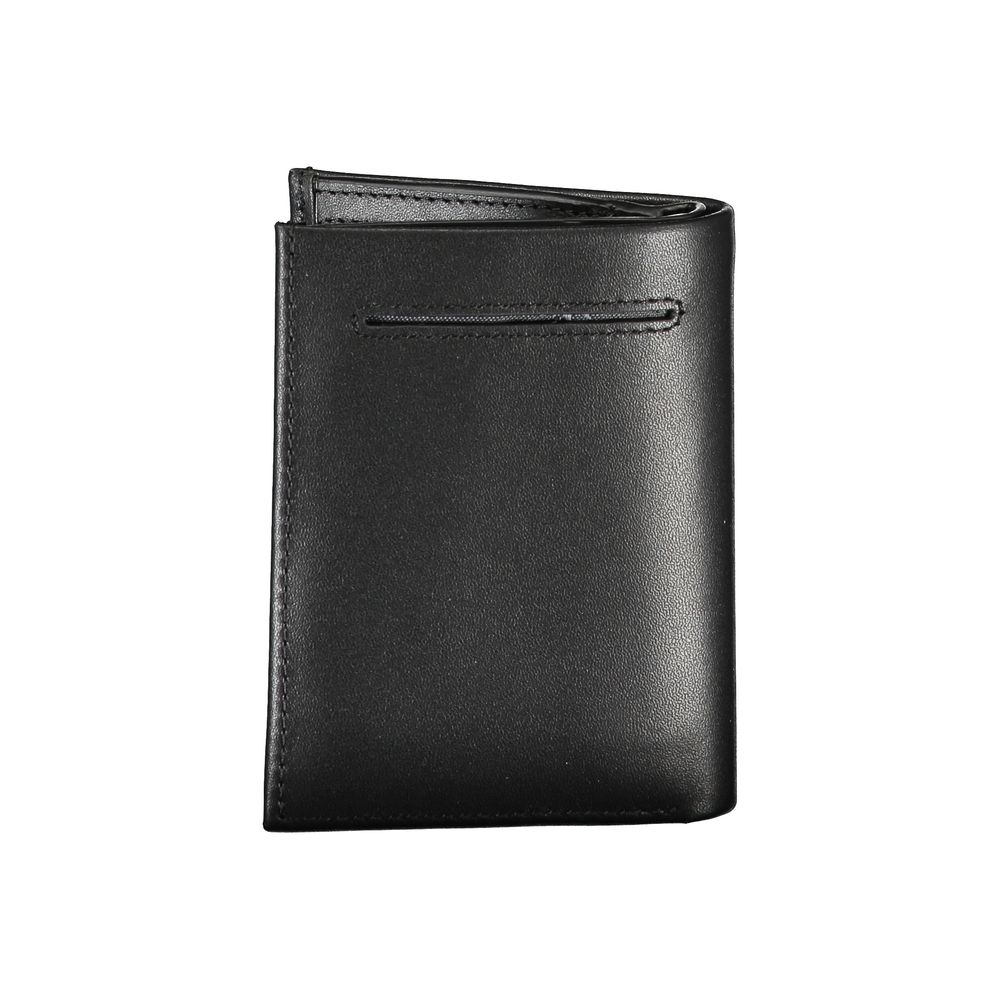 Calvin Klein Sleek svart läderplånbok med RFID