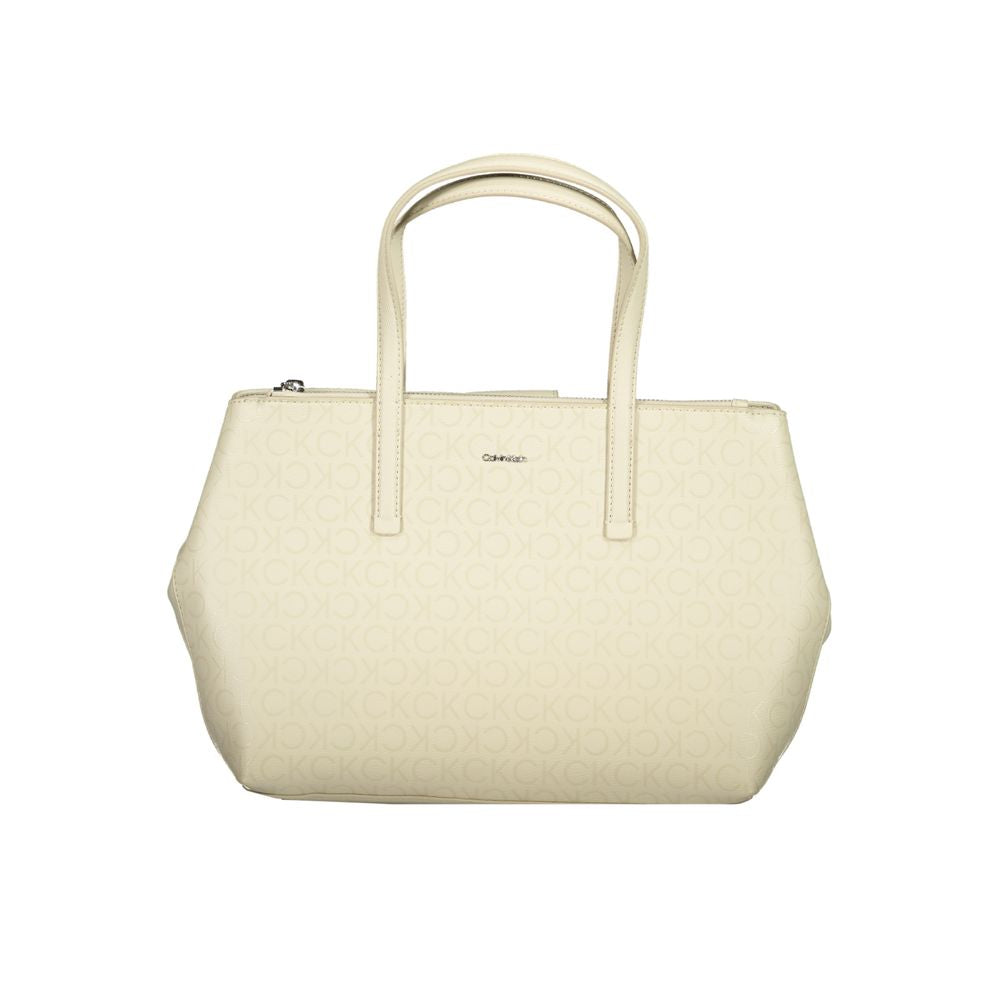 Calvin Klein beige polyesterväska