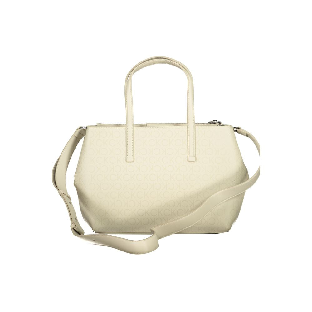 Calvin Klein beige polyesterväska