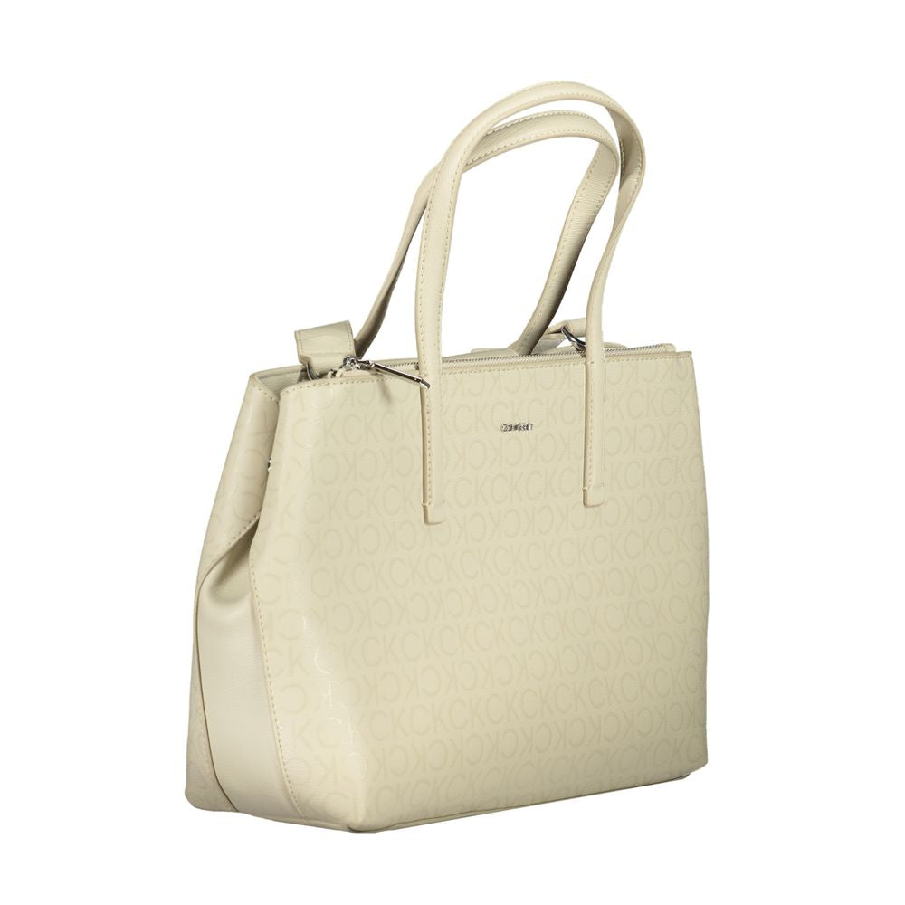 Calvin Klein beige polyesterväska