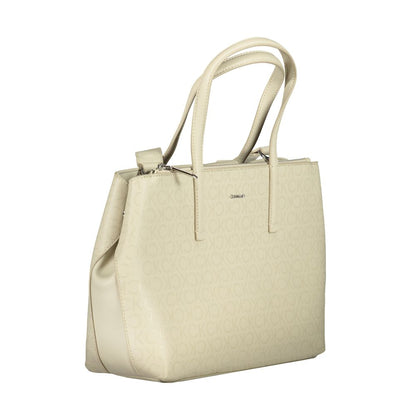 Calvin Klein beige polyesterväska