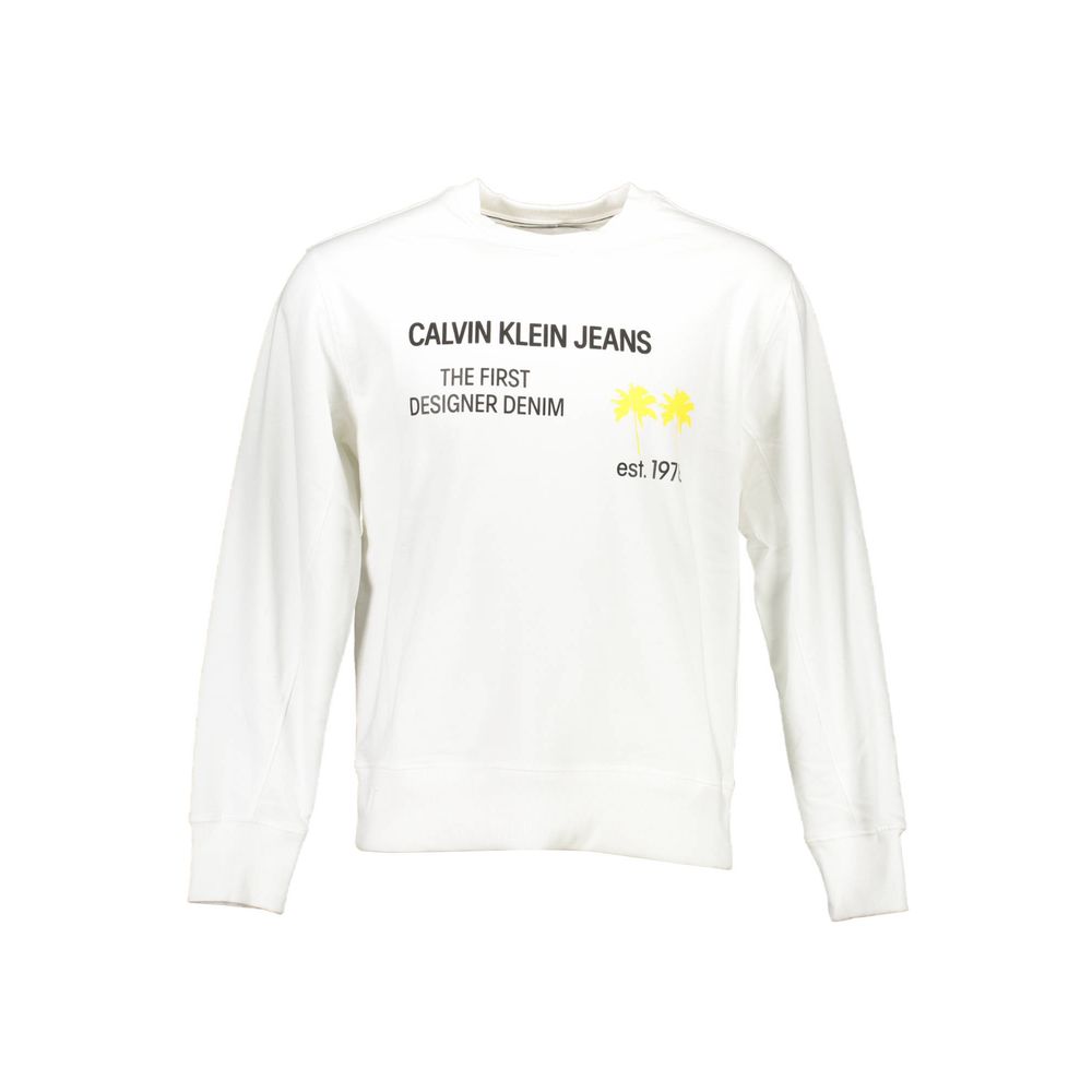 Calvin Klein Vit Bomull Unisex Tröja