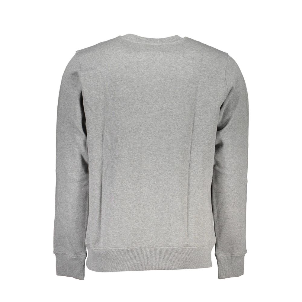 Calvin Klein klassisk grå tröja med rund hals och logotyp