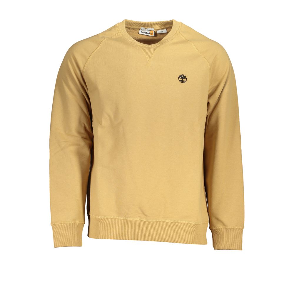 Timberland Beige Rund Halsad Broderad Tröja