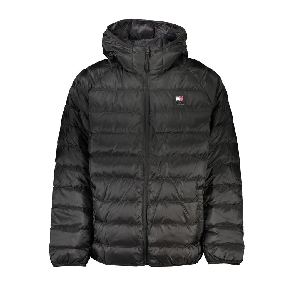 Tommy Hilfiger Elegant Svart Huvjacka