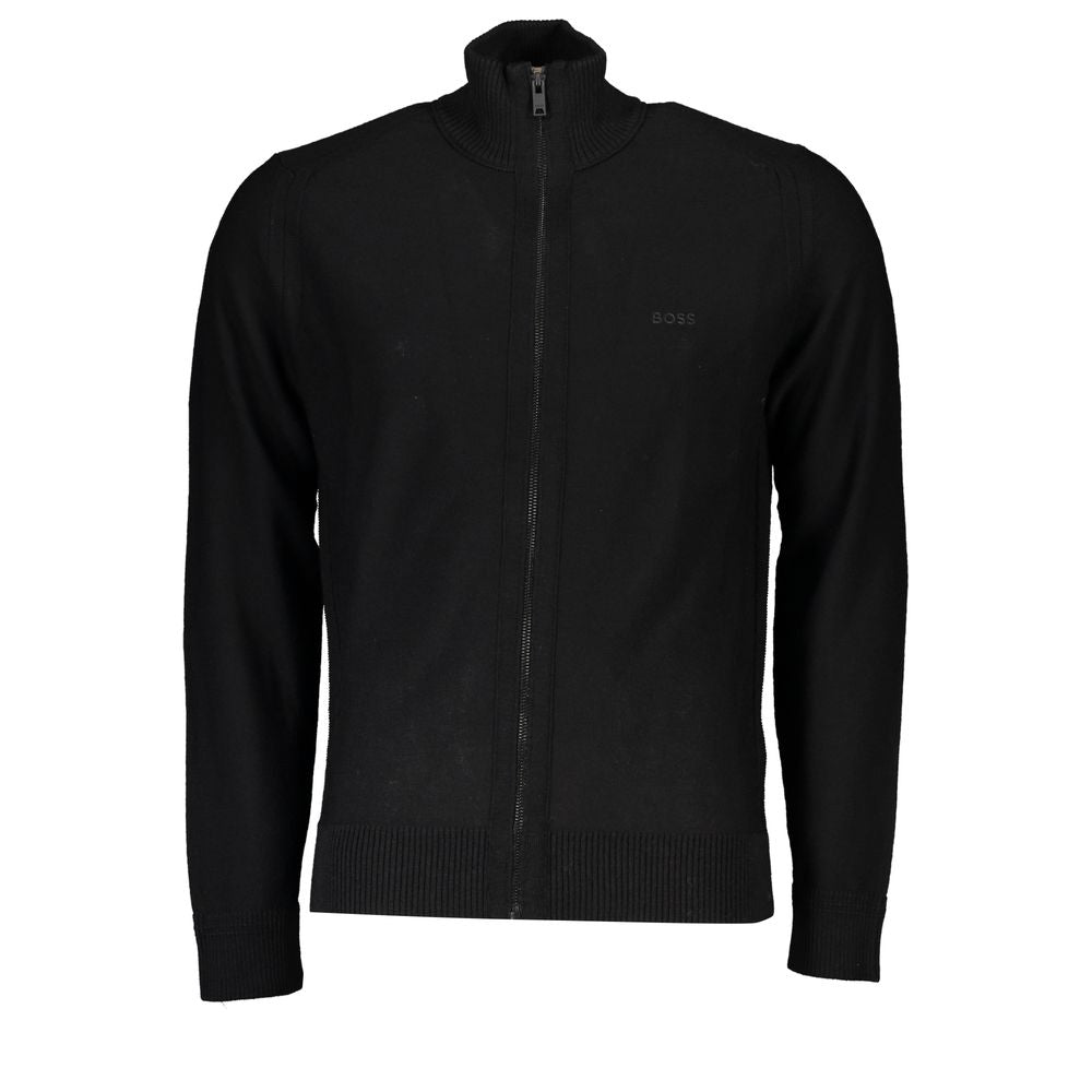Hugo Boss svart ulltröja för män
