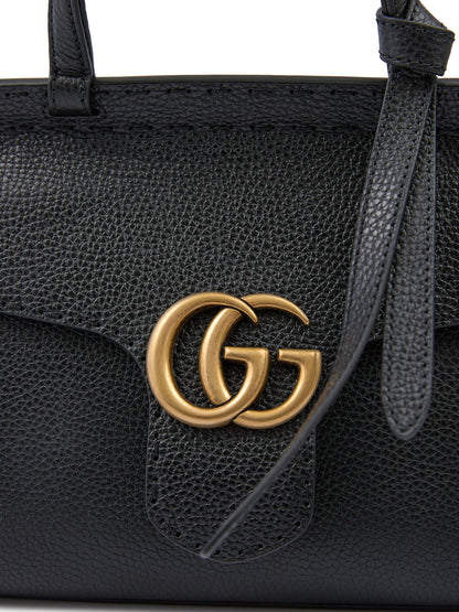 Gucci svart läder GG Marmont handväska