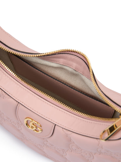 Gucci ljusrosa läderaxelväska