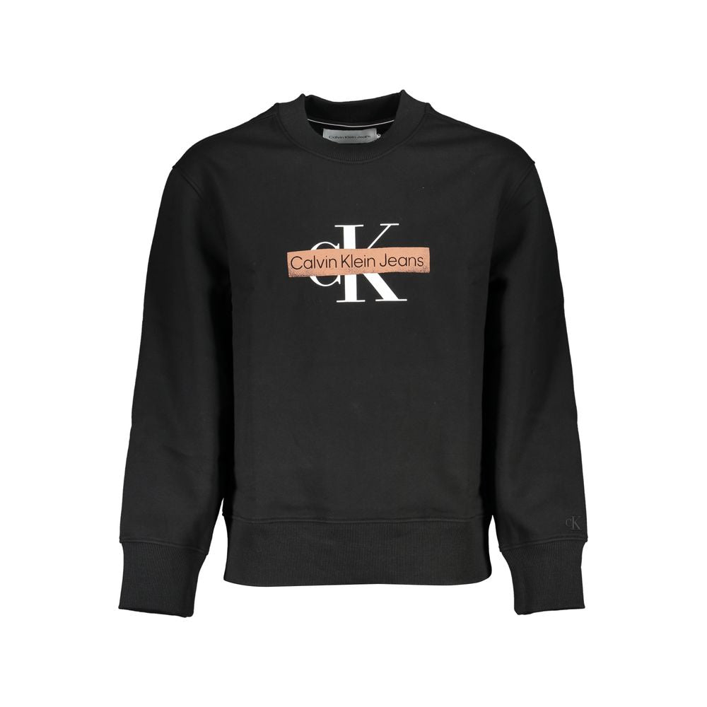 Calvin Klein Elegant fleece-tröja med rund halsringning
