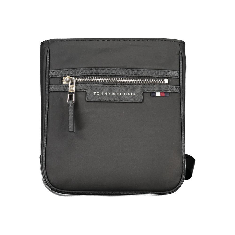 Tommy Hilfiger svart polyesteraxelväska