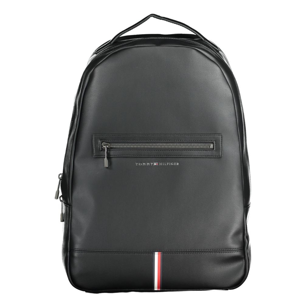 Tommy Hilfiger svart polyeten herrryggsäck