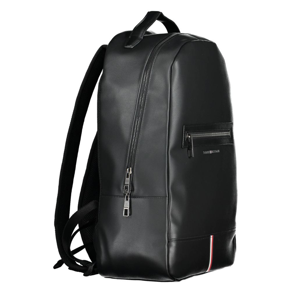 Tommy Hilfiger svart polyeten herrryggsäck