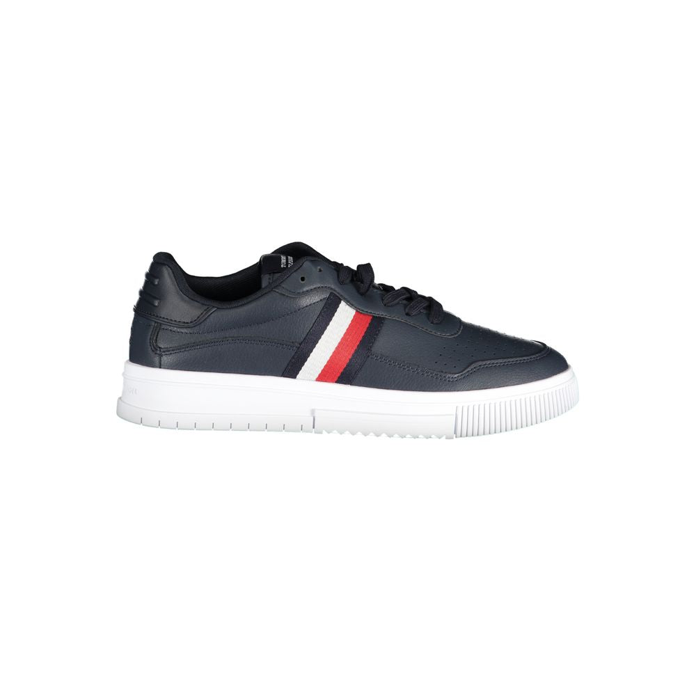 Tommy Hilfiger Blå Läder Herr Sneaker