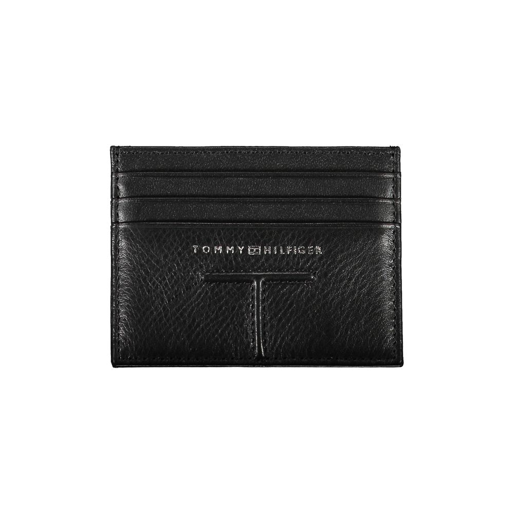Tommy Hilfiger svart läderplånbok för män