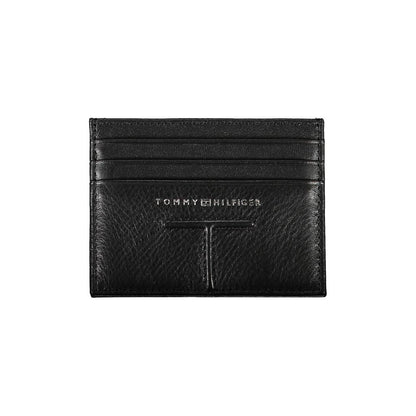 Tommy Hilfiger svart läderplånbok för män