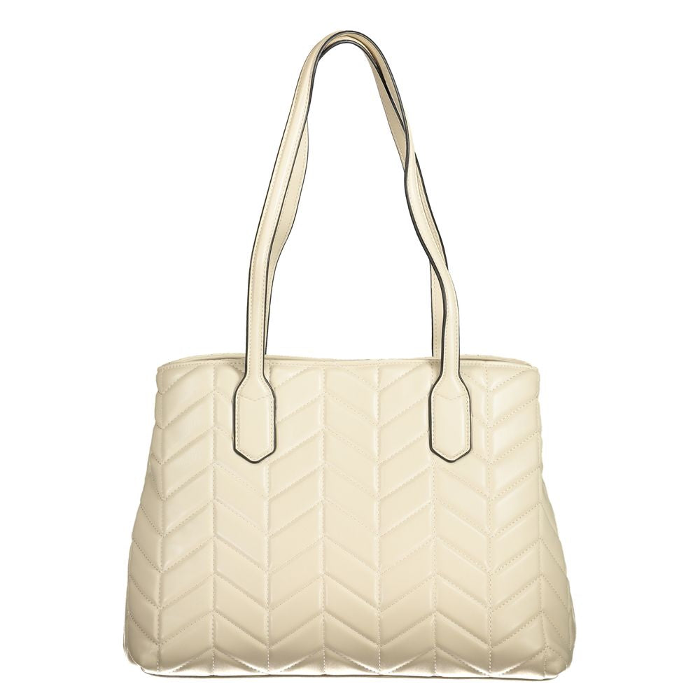 Mario Valentino Beige Polyeten Damhandväska